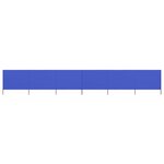 vidaXL Paravent 6 panneaux Tissu 800 x 80 cm Bleu azuré