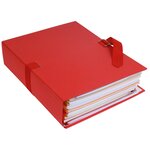 Chemise Dos Extensible Papier 24x32cm - Filmée Par 5 - Rouge - X 25 - Exacompta