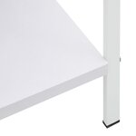 vidaXL Bibliothèque à 3 niveaux blanc 60x27 6x90 5cm bois d'ingénierie