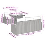 vidaXL Ensemble de salle à manger de jardin de 6 pièces avec coussins noir en poly rattan