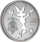 Pièce de monnaie en argent 2 dollars g 31.1 (1 oz) millésime 2023 wile e coyote