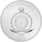 Pièce de monnaie 2 Dollars Niue 2023 1 once argent BE – Donald Duck