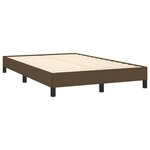 vidaXL Cadre de lit Marron foncé 120x200 cm Tissu