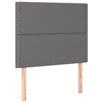 vidaXL Cadre de lit avec tête de lit Gris 120x200 cm Similicuir