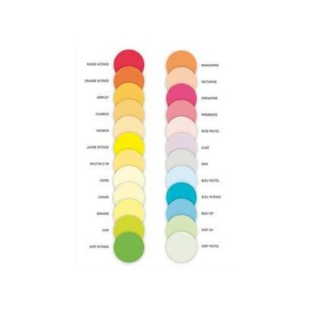 Ramette 125 feuilx4 coloris papier couleur copieur, A4 assortis fluo PAPETERIES DE FRANCE