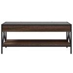 vidaXL Table basse avec LED Infinity chêne marron 90x50x38 cm