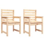 vidaXL Chaises de jardin 2 Pièces 60x48x91 cm bois massif de pin