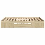 vidaXL Cadre de lit sans matelas chêne sonoma 140x200 cm