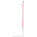 vidaXL Barrière de sécurité de lit d'enfant Rose 140x25 cm Tissu