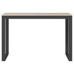 Bureau table poste de travail meuble d'ordinateur informatique étude d'ordinateur et chêne 110 x 60 x 73 cm Aggloméré brun 02_0023751