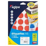 Apli-Agipa - 240 pastilles adhésives permanentes vertes 30 mm (colis de 5)