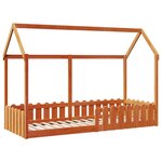 vidaXL Cadre de lit d'enfants forme de maison 80x200cm bois massif pin