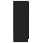 vidaXL Armoire de salle de bain Noir 32x34x90 cm Bois d'ingénierie