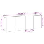 vidaXL Meubles TV muraux 2 Pièces gris béton 60x30x41 cm