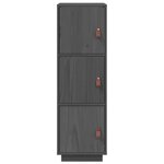 vidaXL Buffet haut Gris 34x40x108 5 cm Bois massif de pin