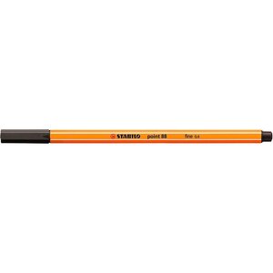 Stylo-Feutre POINT 88 Pointe Fine 0 4 mm terre d'ombre x 10 STABILO