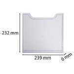 Plaque De Recouvrement Verticale A4 - Cristal - Exacompta
