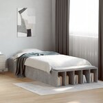 vidaXL Cadre de lit sans matelas gris béton 90x190 cm