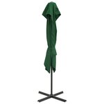 vidaXL Parasol déporté à double toit 250x250 cm Vert