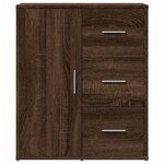 vidaXL Buffet chêne marron 60x31x70 cm bois d'ingénierie