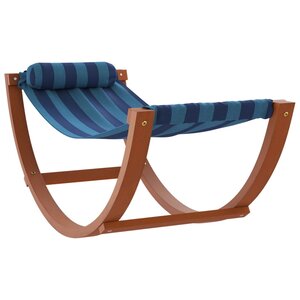 vidaXL Hamac à bascule pour enfants rayure bleue tissu
