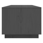 vidaXL Table basse Gris 110x50x40 cm Bois massif de pin