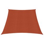 vidaXL Voile d'ombrage 160 g/m² Terre cuite 3/4x2 m PEHD