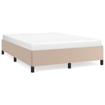vidaXL Cadre de lit Cappuccino 140x200 cm Similicuir