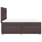 vidaXL Sommier à lattes de lit avec matelas Marron foncé 160x200 cm