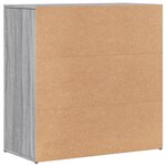 vidaXL Buffets 2 Pièces sonoma gris 79x38x80 cm bois d'ingénierie