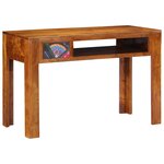 vidaXL bureau 110x50x73 cm en bois massif d'acacia
