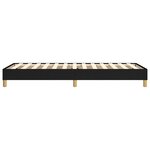 vidaXL Cadre de lit Noir 90x190 cm Tissu