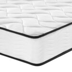 vidaXL Matelas à ressorts bonnell moyen 200x200 cm