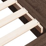 vidaXL Cadre de lit chêne marron 75x190 cm bois d'ingénierie