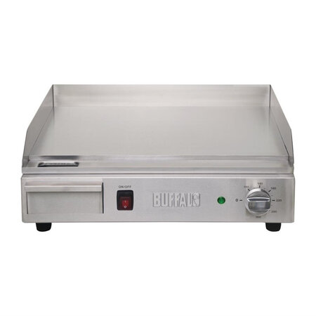 Plancha electrique professionnelle 2 2 kw - acier poli - buffalo -  - acier poli 525x465x200mm