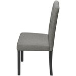 vidaXL Chaises à manger lot de 4 gris tissu