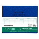 Registre des visites 25x32cm 80 pages EXACOMPTA