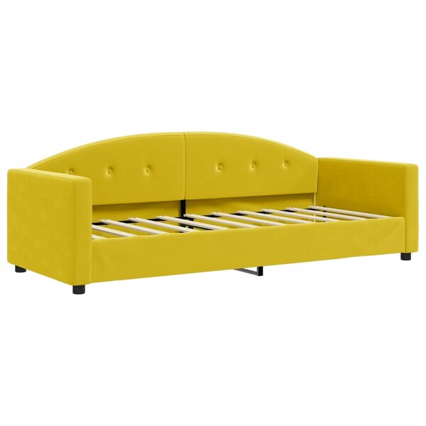 vidaXL Lit de repos jaune 80x200 cm velours