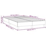 vidaXL Cadre de lit Taupe 120x200 cm Tissu