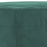 vidaXL Ensemble de canapés 3 Pièces avec coussins vert foncé velours