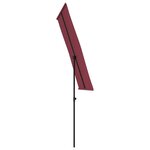 vidaXL Parasol d'extérieur avec mât en aluminium 180x110 cm Bordeaux