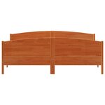 vidaXL Cadre de lit sans matelas cire marron 200x200cm bois pin massif