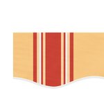 vidaXL Tissu de remplacement de cantonnière d’auvent jaune orange 6 m