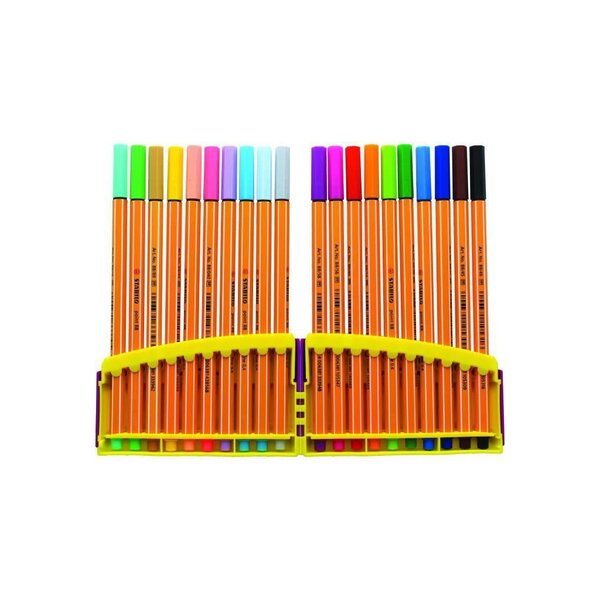 STABILO Colorparade 20 stylos-feutres Point 88 - dont 10 pastel