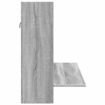 vidaXL Bureau mural sonoma gris 105x48x75 cm bois d'ingénierie