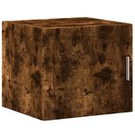 vidaXL Armoire de rangement mince chêne fumé 45x42 5x225 cm