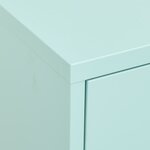 vidaXL Armoire de rangement Vert menthe 80x35x101 5 cm Acier