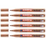 Marqueur Peinture Brillante 753 Cuivre Pointe Calligraphie 1-2 5 mm x 6 EDDING