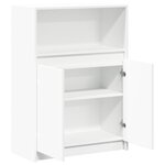 vidaXL Buffet avec LED blanc 72x34x100 cm bois d'ingénierie