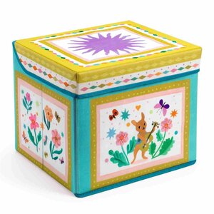 Djeco DD04488 - Coffre à jouets siège Roulotte